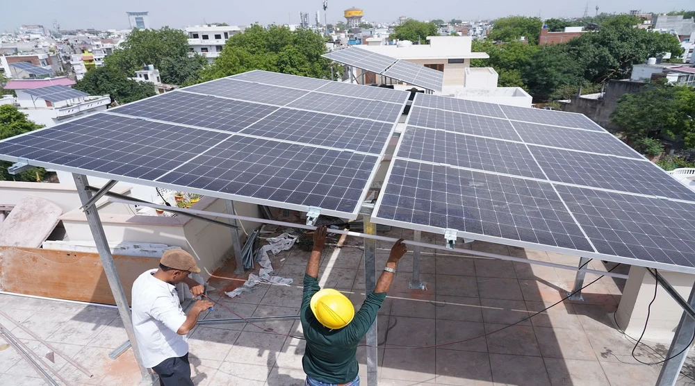 Rooftop solar installation by Alpha Solex
